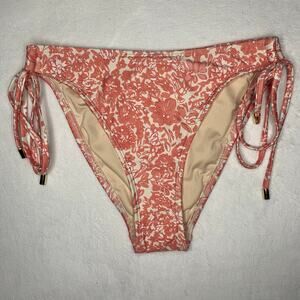 Peony Swimwear women's floral tie side bikini bottoms NWOT